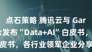 点石策略 腾讯云与 Gartner 联合发布“Data+AI”白皮书，各行业领军企业分享最佳实践
