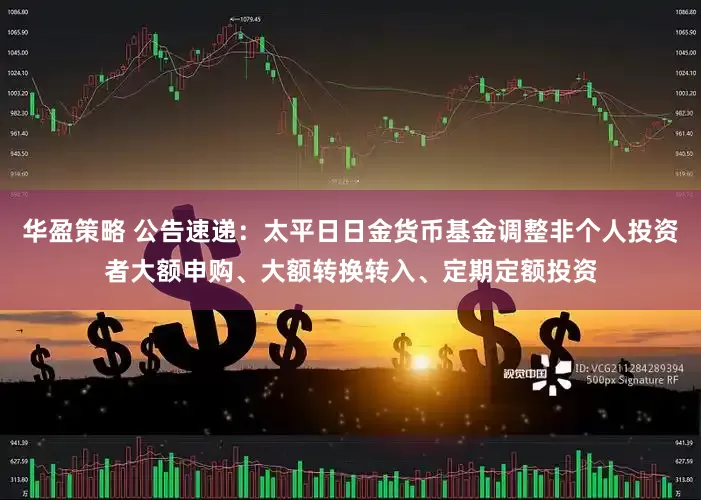 华盈策略 公告速递：太平日日金货币基金调整非个人投资者大额申购、大额转换转入、定期定额投资